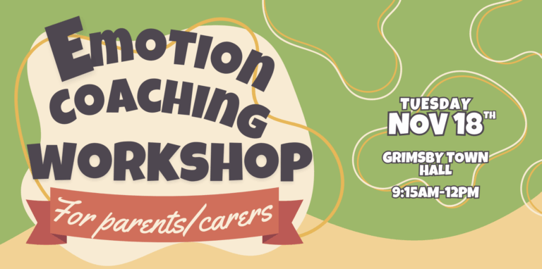A colourful graphic advertising an Emotion Coaching Workshop
