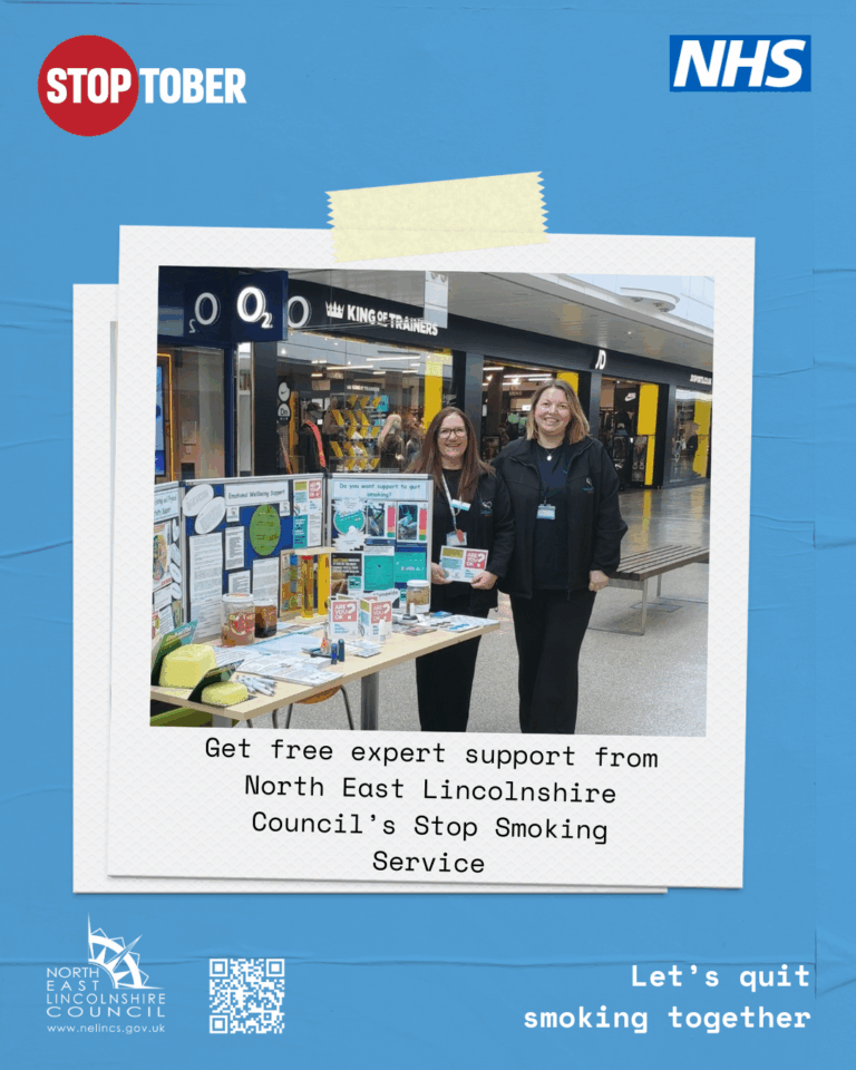 Stop smoking team polaroid photo