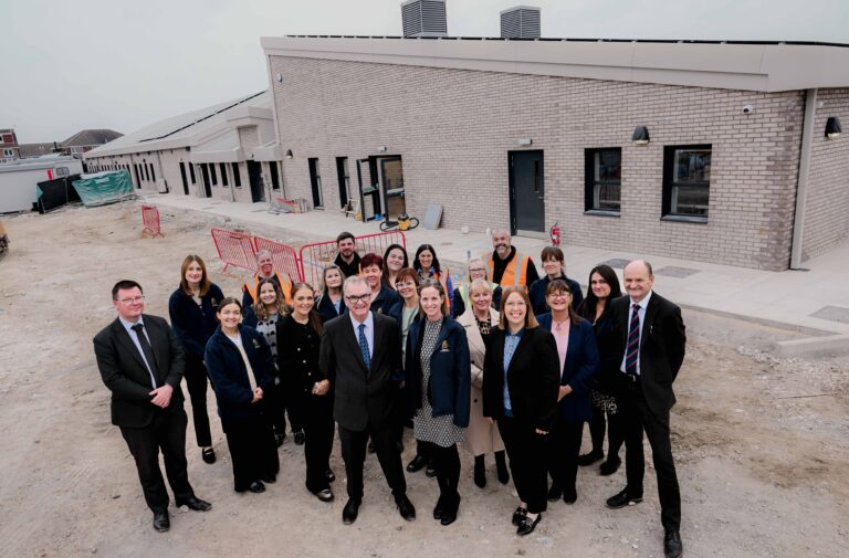 A photo of the Waltham Gateway Academy team with Council service director for education, inclusion and integration, Jenni Steel