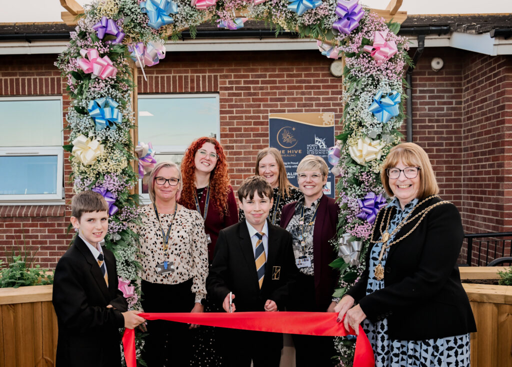 Ribbon cutting at the Hive@Healing