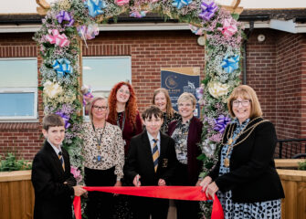 Ribbon cutting at the Hive@Healing