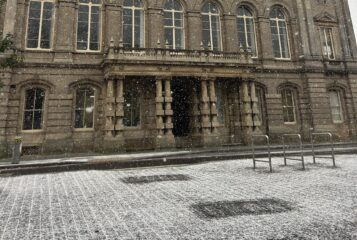 Town Hall in the snow