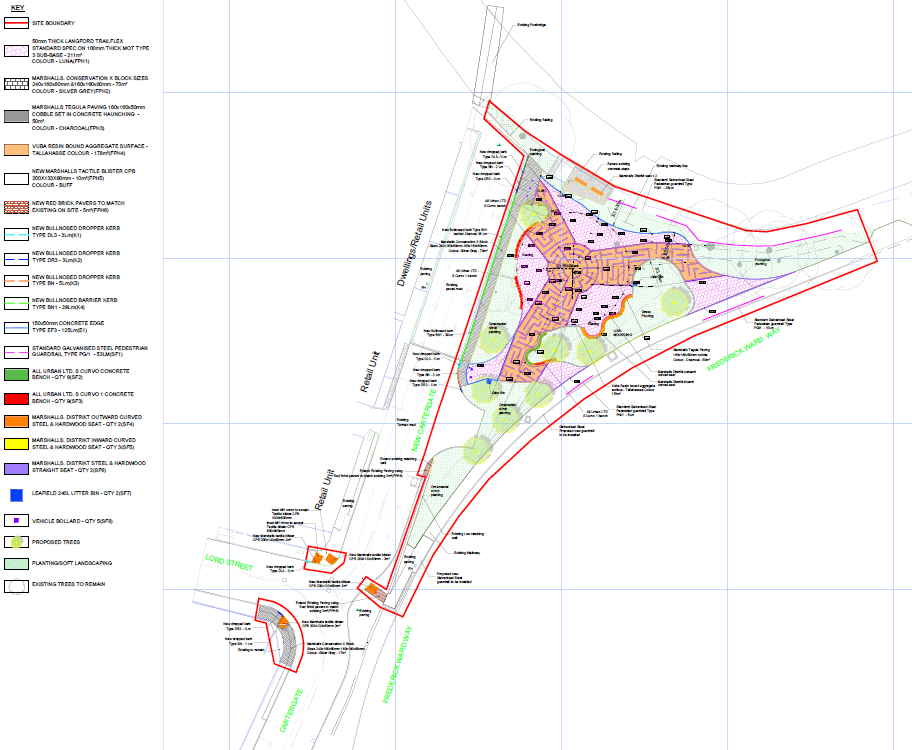 Plan of works to New Cartergate area