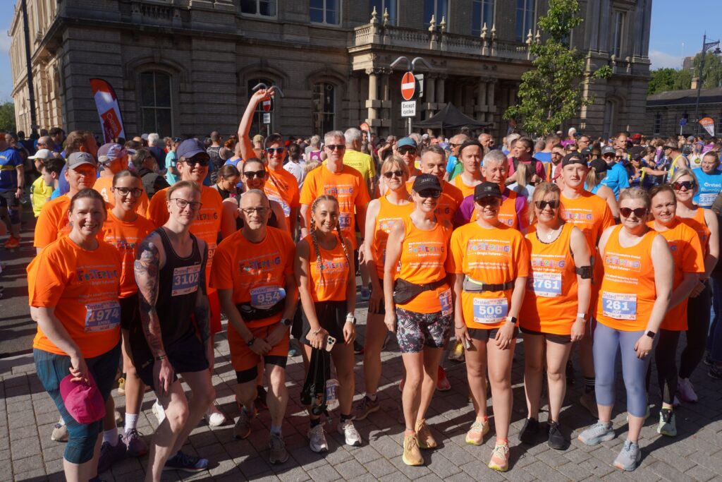 Runners from North East Lincolnshire Council at the 2025 Orsted Great Grimsby 10K.