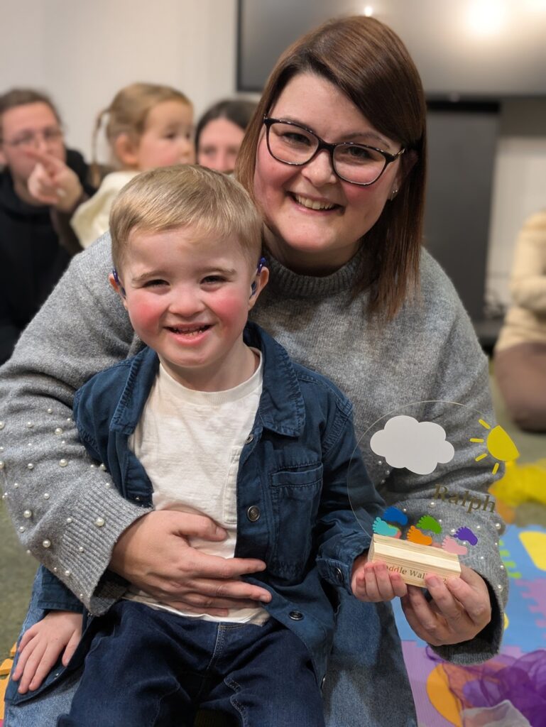 Ralph, who has benefited from the Sensory Room and the library’s inclusive activities, and his mum Leah.