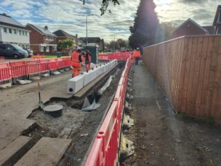 Image of sustainable drainage works