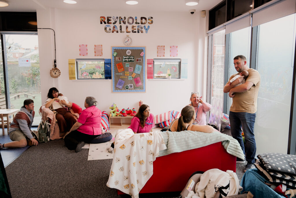 Group of people at Family Hub