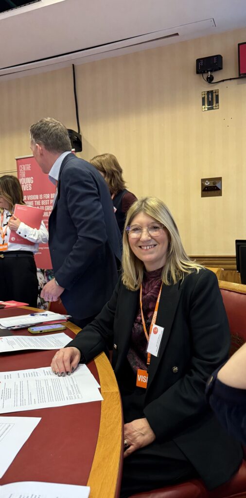 Director of Children's Services, Ann-Marie Matson, in a House of Lords Committee Room following the launch of the report