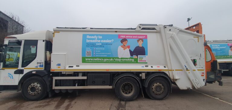 A photo of a bin wagon