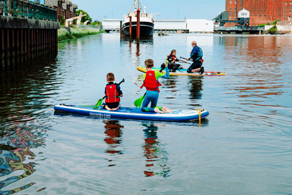 Paddleboarding session cEmma Gibson