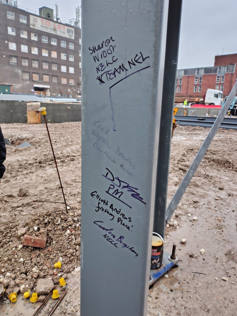 Signatures on steelwork