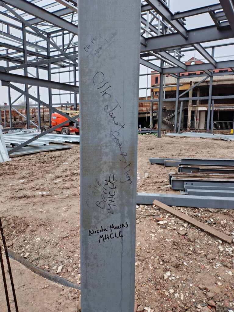 Signatures on steelwork