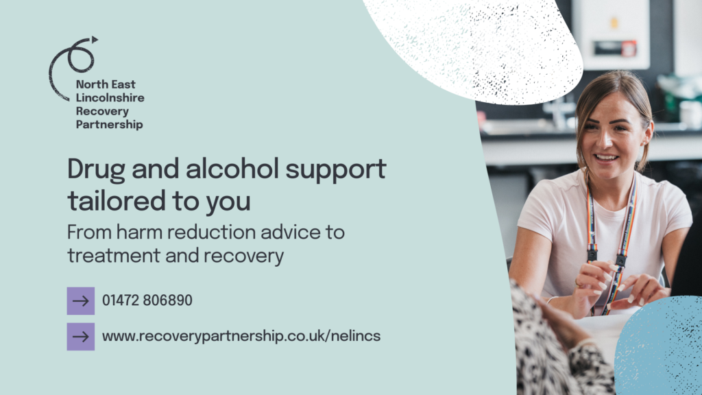 A graphic advertising new drug and alcohol support