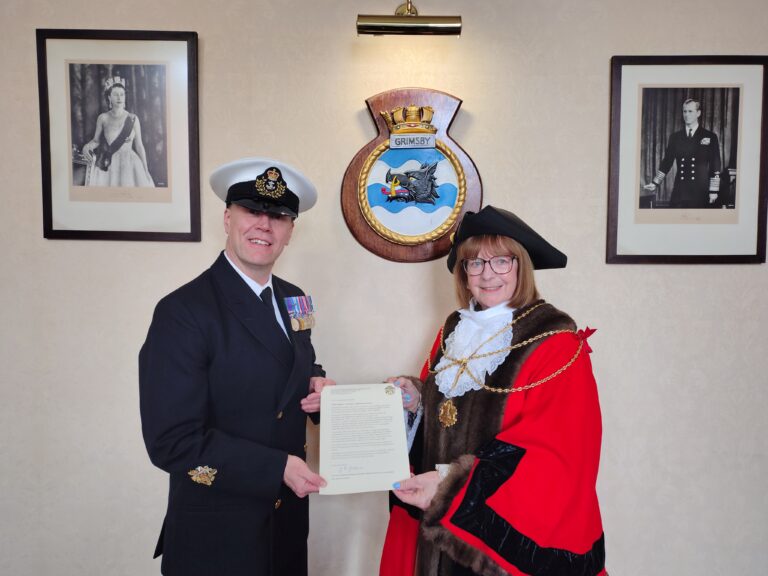 Grimsby become affiliated with new Naval frigate HMS Sheffield