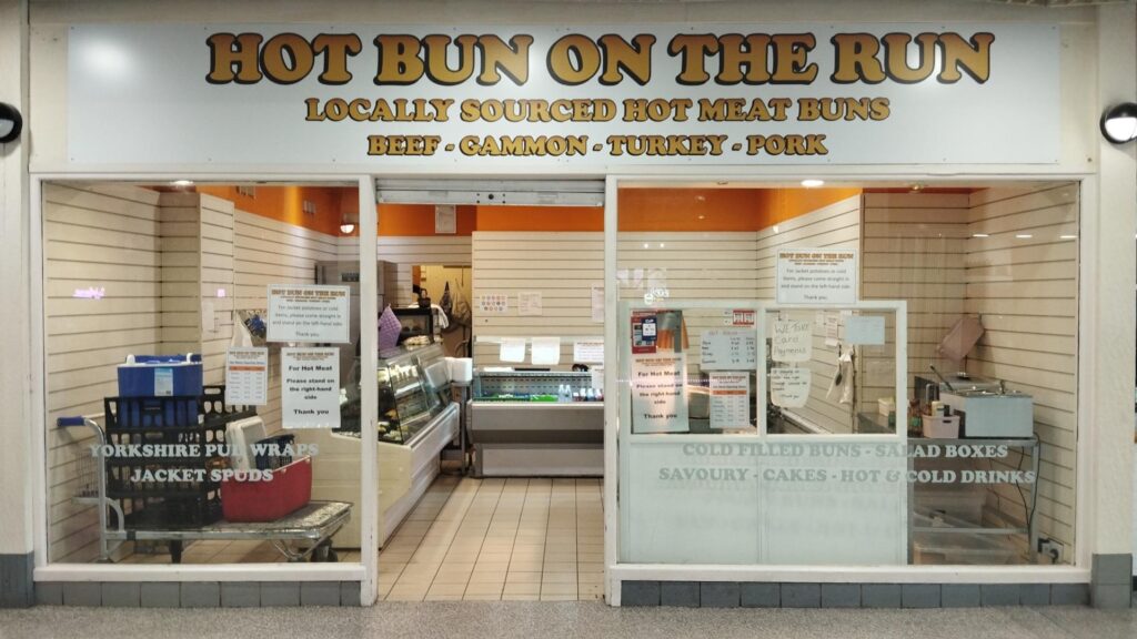 Hot bun on the run shop front