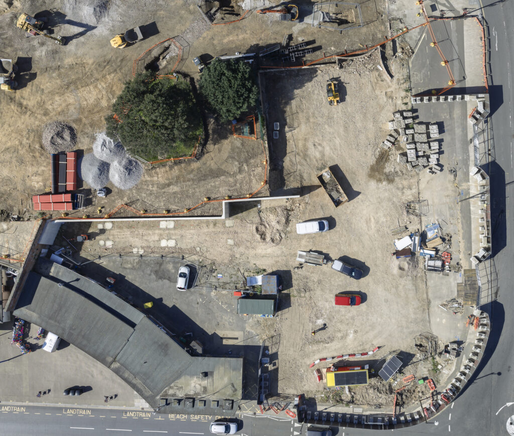 Sea Road Construction site from the air - April 2026