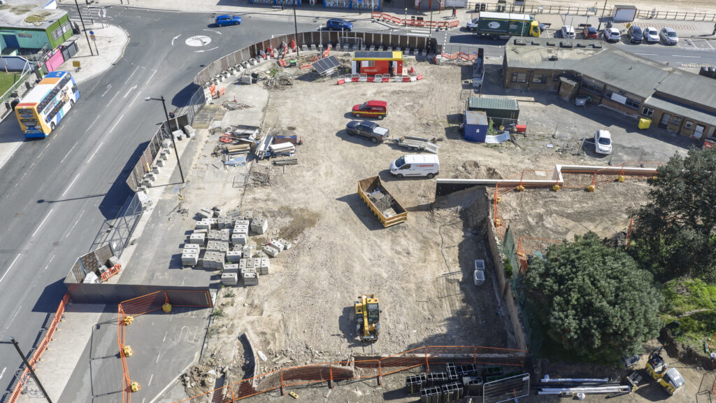 Sea Road Construction site from the air - April 2026