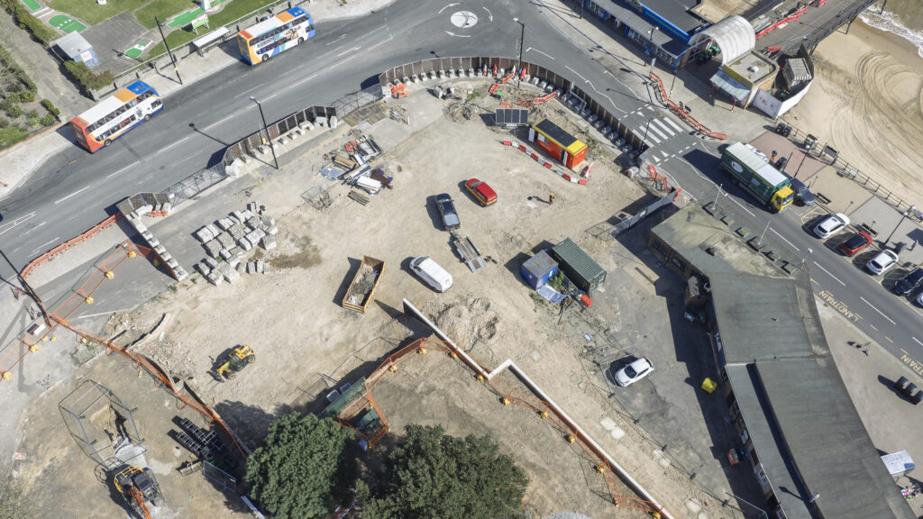 Sea Road Construction site from the air - April 2026