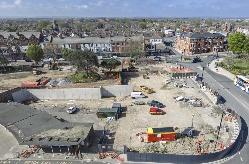 Sea Road Construction site from the air - April 2026