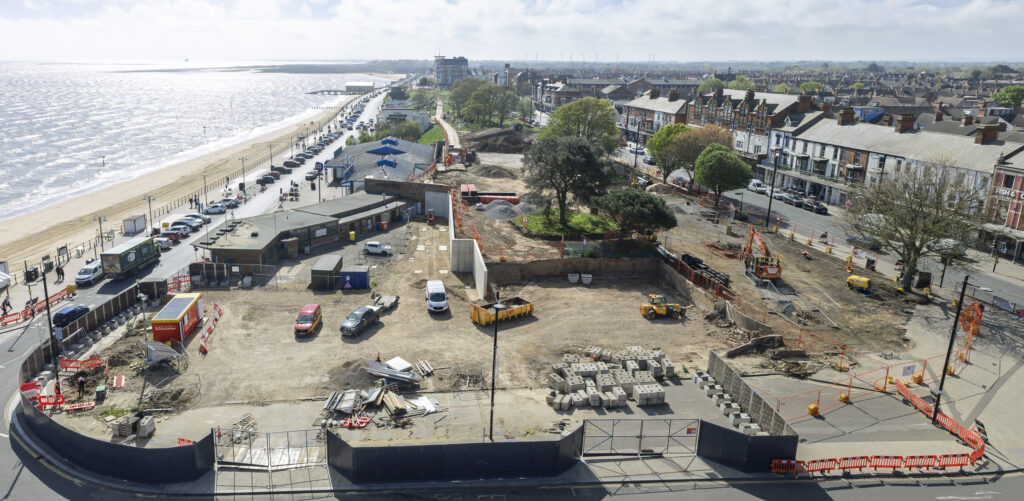 Sea Road Construction site from the air - April 2026