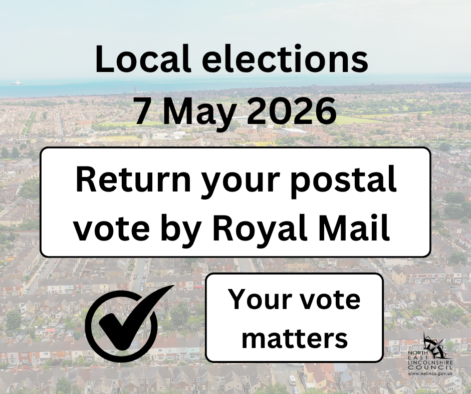 Return you postal vote by Royal Mail