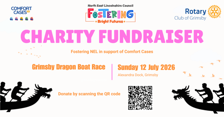 Fostering team paddles for a purpose in Grimsby’s first Dragon Boat Race