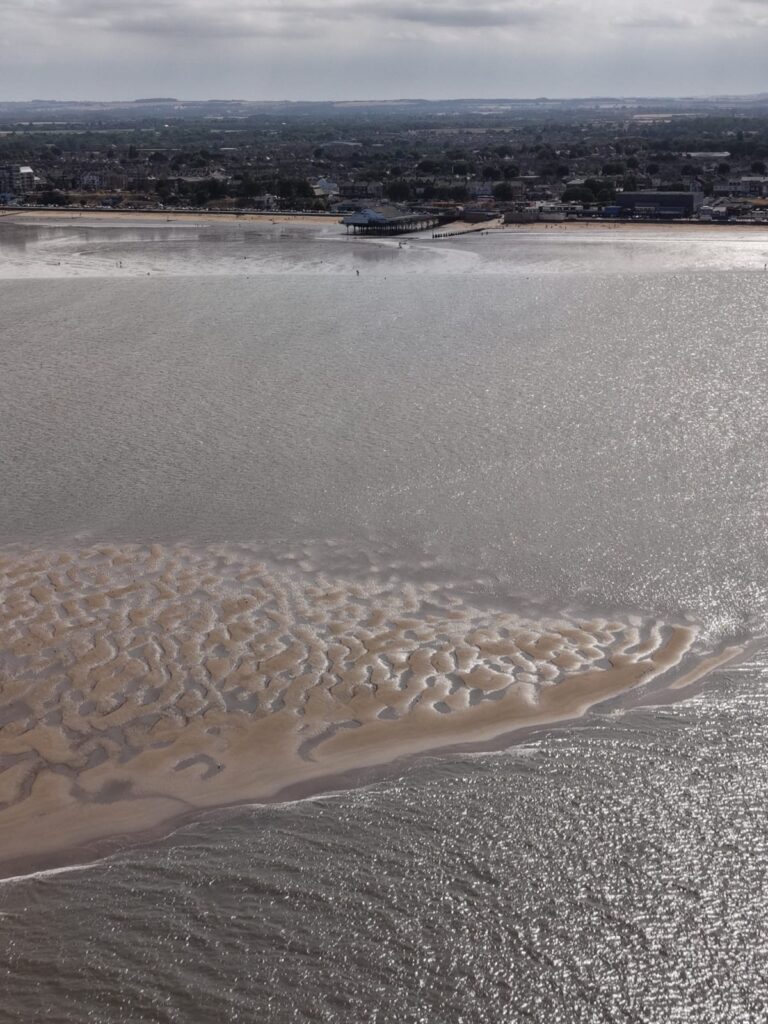 Aerial shot of Cleethorpes