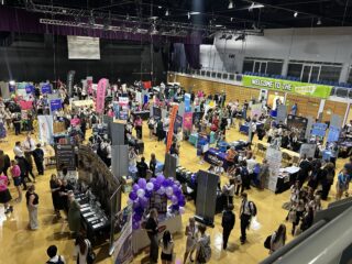 Young people at an event
