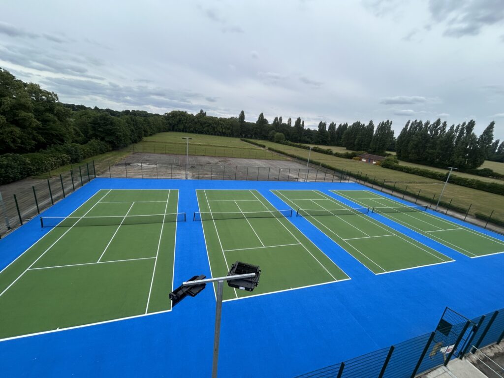 Council serve up an ace with new tennis court floodlights