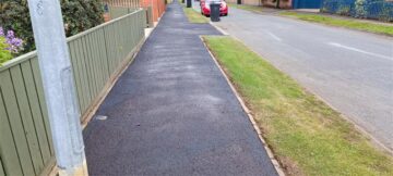 Image of completed footway slurry seal