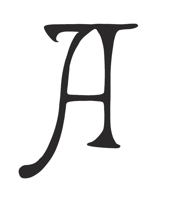 Letter A in grimsby alphabet