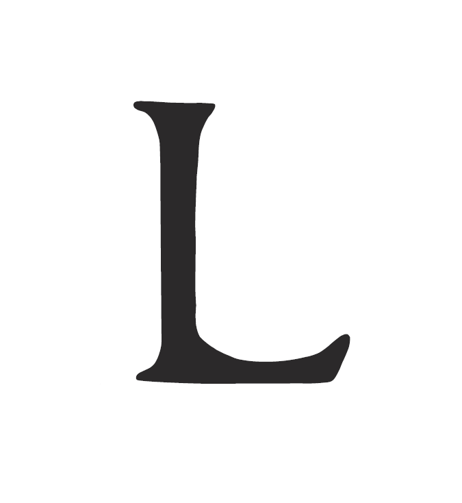 Letter L in grimsby alphabet