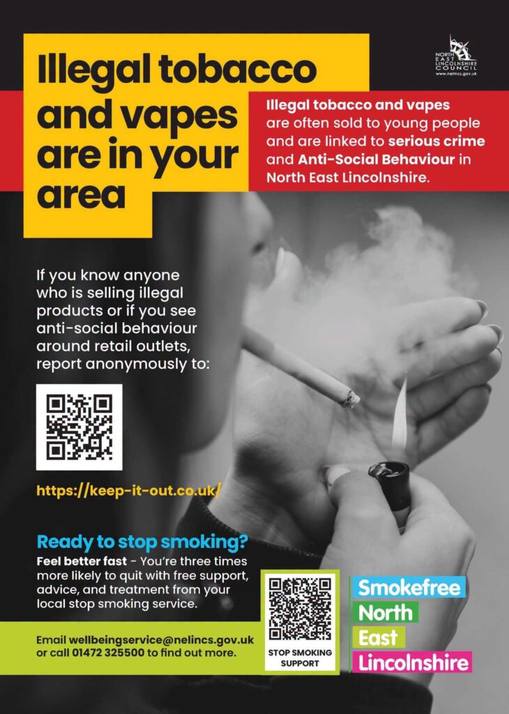 Report illegal vape and tobacco sales to ‘Keep It Out’!